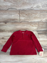 NEW Levi's Henley Long Sleeve Shirt Red sz 4T