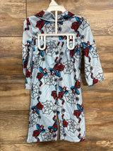 NEW Marvel Spiderman 2pc Coat Style Pajama Set Light Blue sz 3T