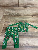 Bluey 2pc Christmas Pajama Set Green sz 2T