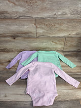 Primary 3pk Striped Bodysuits Mint sz 18-24m