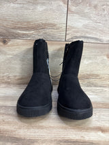 NEW Cat & Jack Holland Shearling Style Boots Black sz 1Y