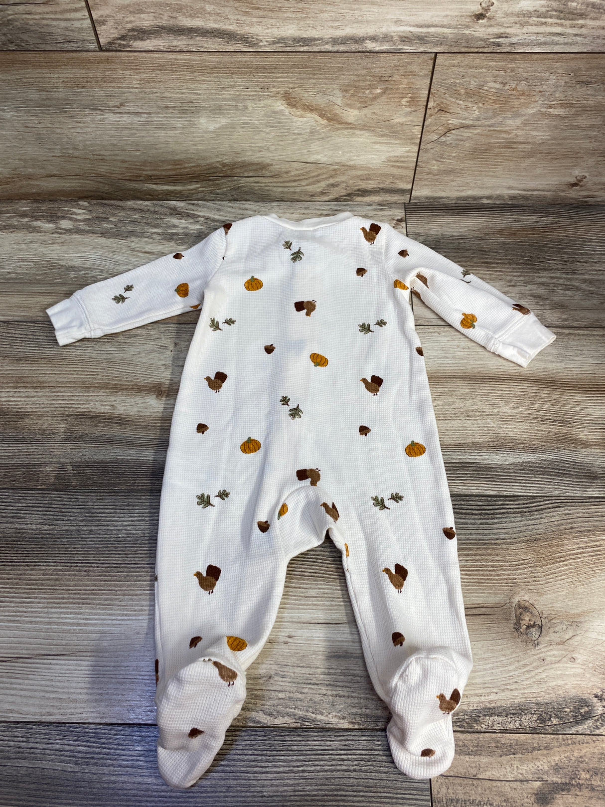 Carter's Waffle Knit Fall Sleeper Cream sz 6m