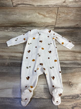 Carter's Waffle Knit Fall Sleeper Cream sz 6m
