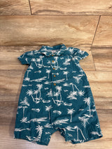 Carter's Polo Shortie Romper Blue sz 18m