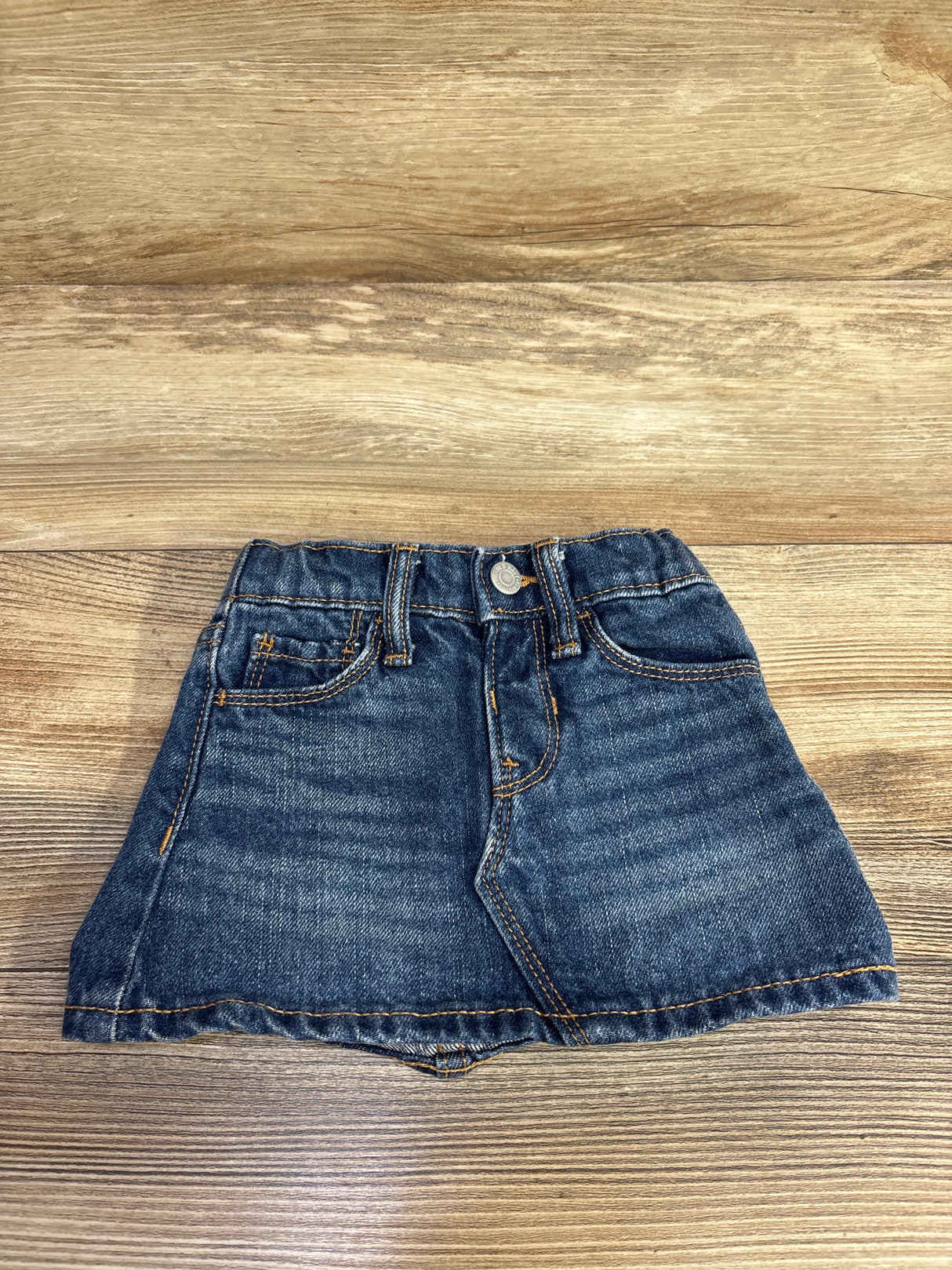 Old Navy Adjustable Waist Denim Skirt Blue sz 12-18m