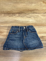 Old Navy Adjustable Waist Denim Skirt Blue sz 12-18m