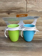 NEW Munchkin Miracle 360 Cup 7oz Green/Blue 2pk