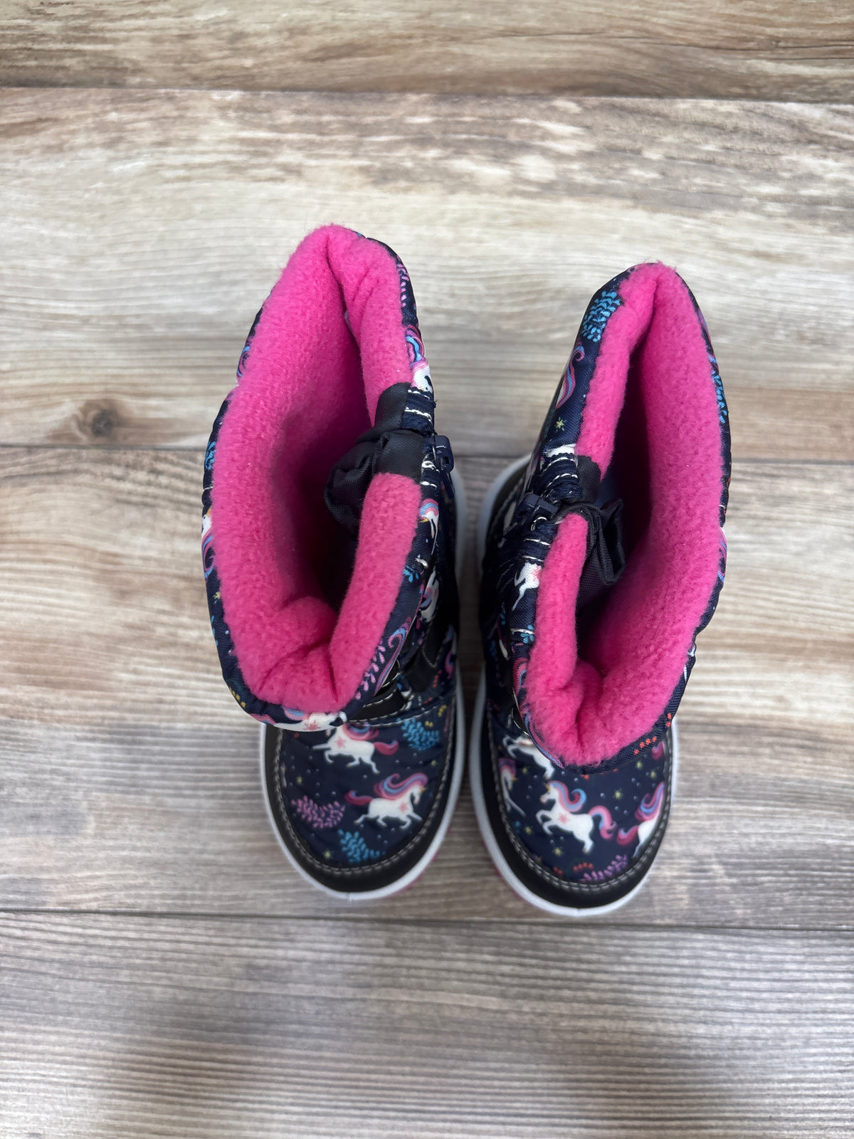 Merence Unicorn Winter Snow Boots Navy sz 8/9c