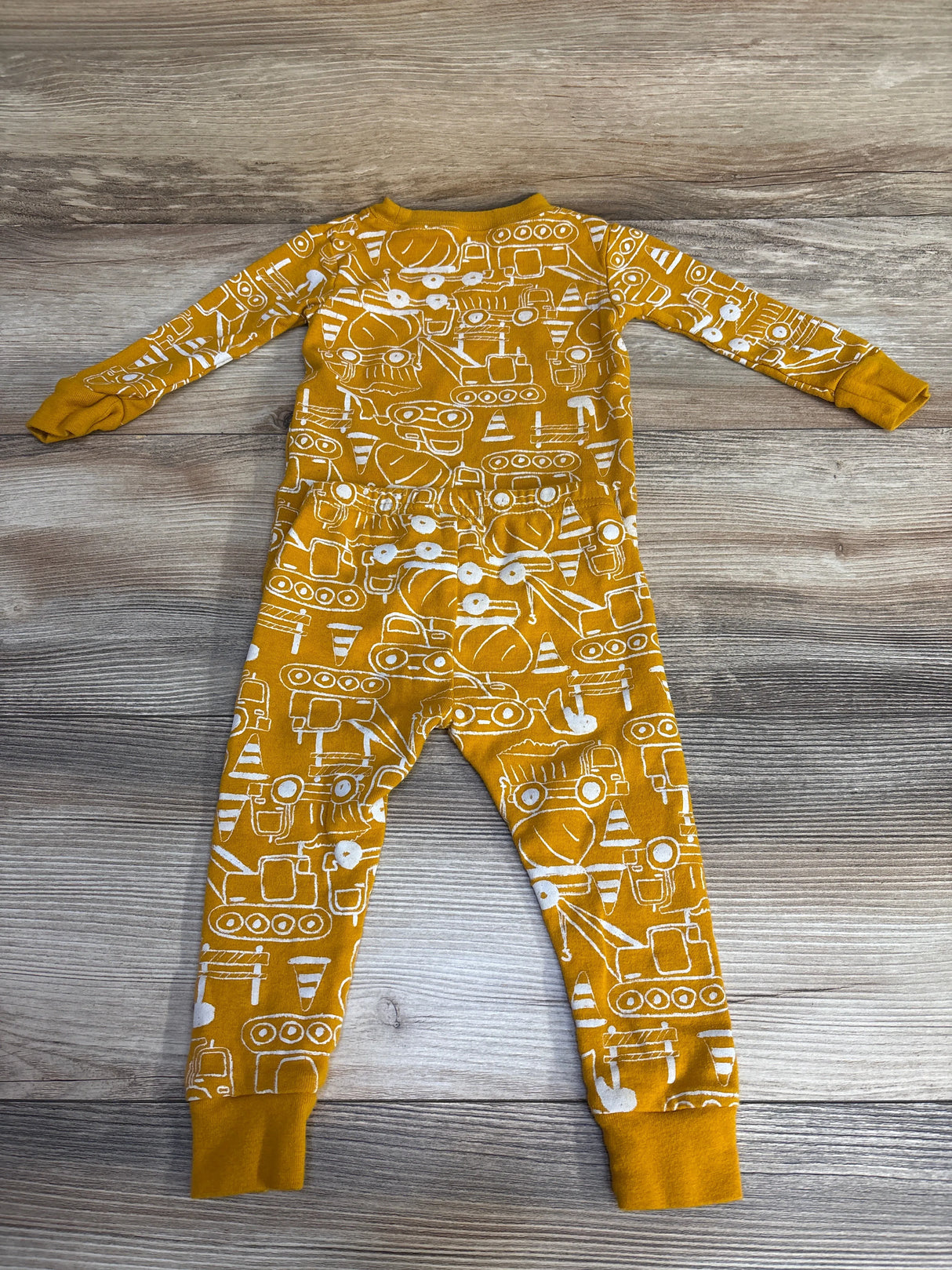 Carter's 2pc Construction Pajama Set Yellow sz 12m - Me n Mommy To Be
