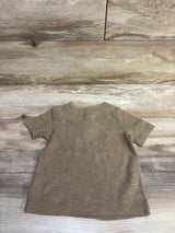 Old Navy Waffle Knit Henley Shirt Brown sz 2T