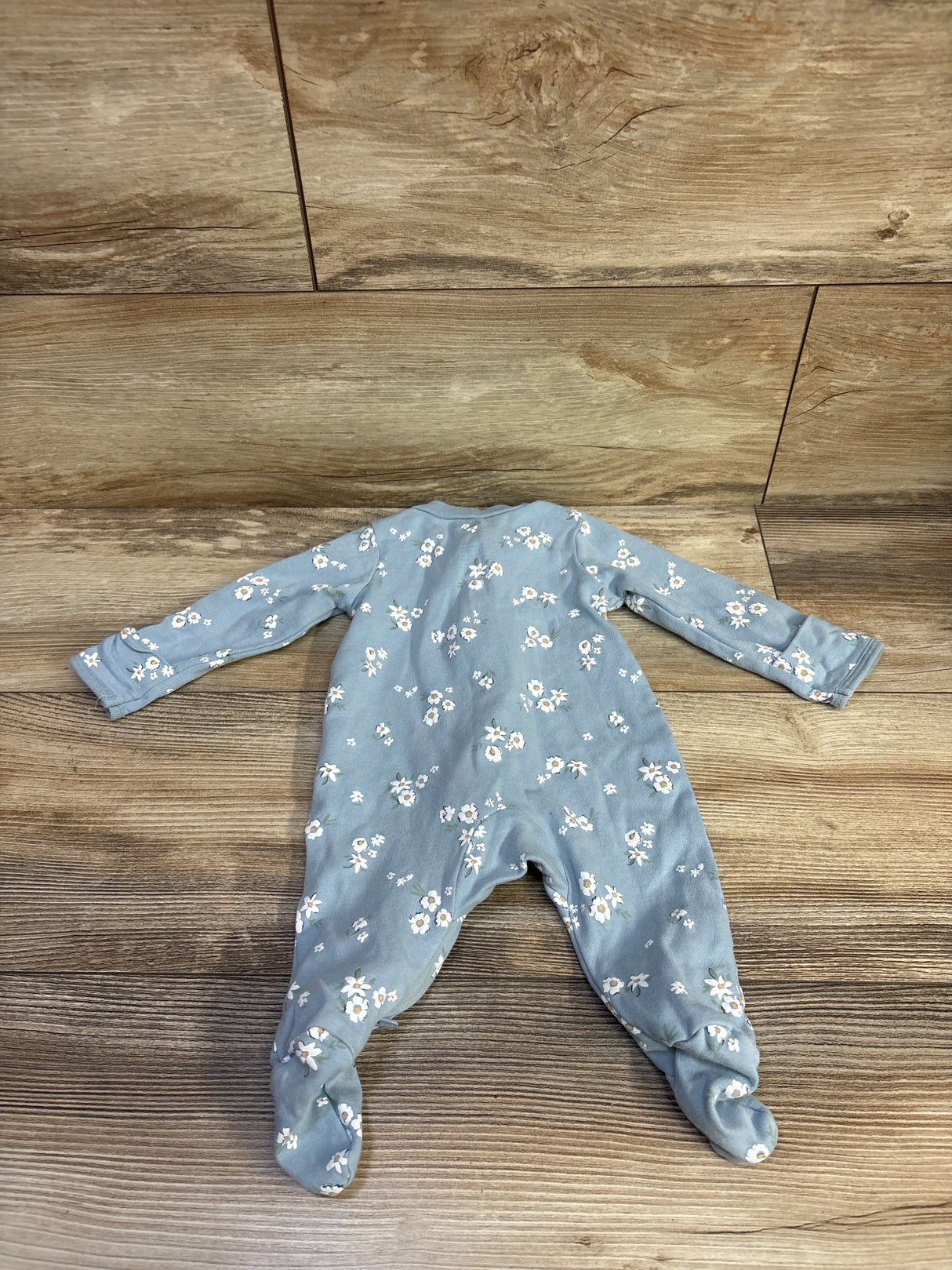 Carter's Floral Sleeper Blue sz 3m