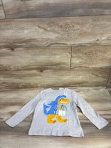 NEW Old Navy Dino Shark Shirt Light Grey sz 3T
