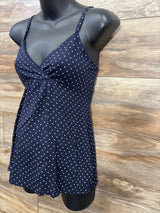 NWOT Gap Maternity Modal Sleep Cami Navy Hearts sz Small