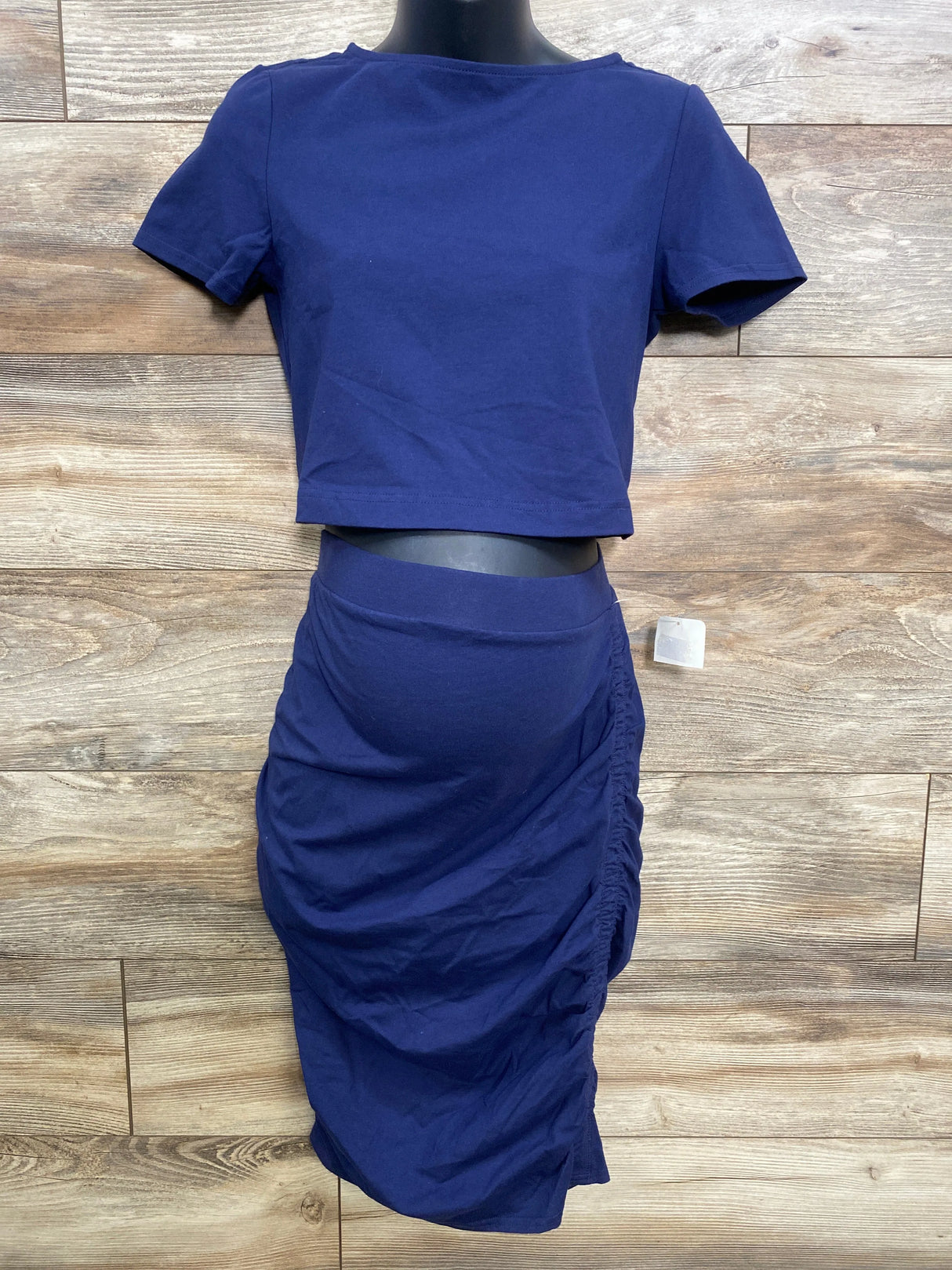 NEW Isabel Maternity 2pc Shirt & Skirt Navy sz XS