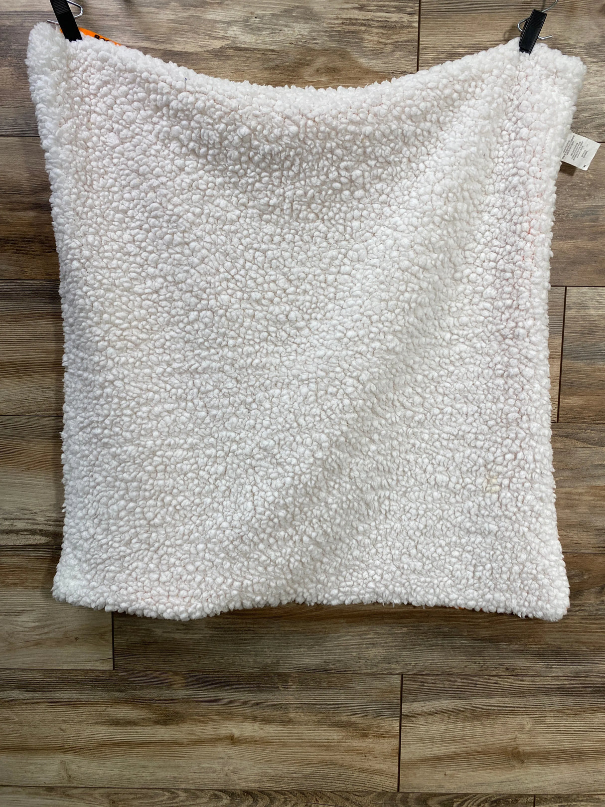 Halloween Baby Sherpa Orange/White Boo Blanket