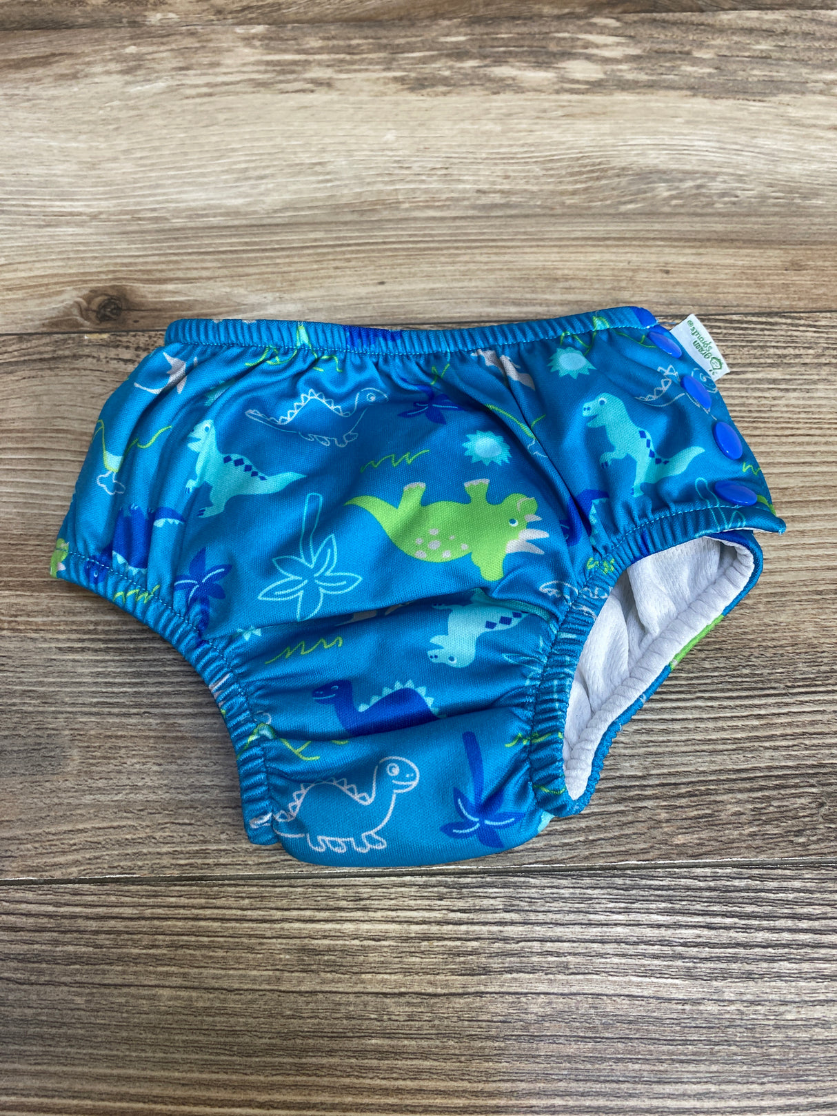 Green Sprouts Dino Swim Diaper Blue sz 12m