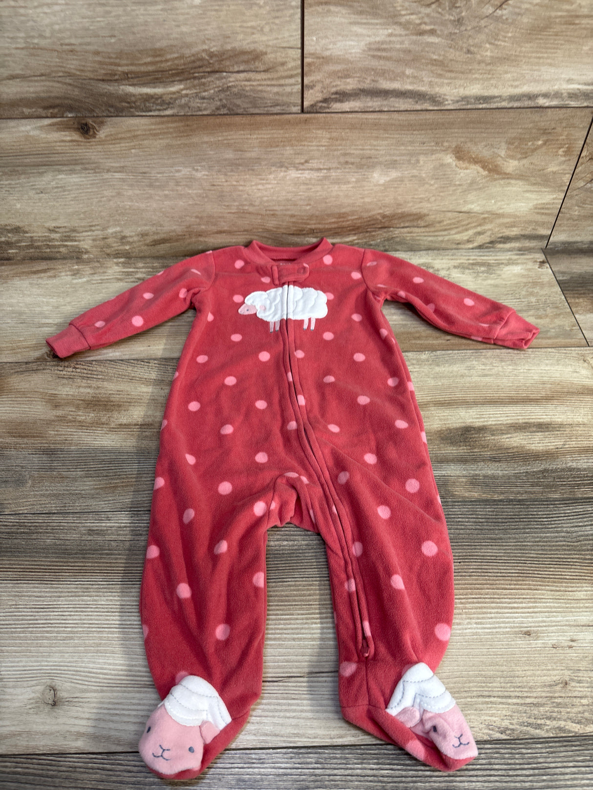 Just One You Sheep Blanket Sleeper Pink sz 6m