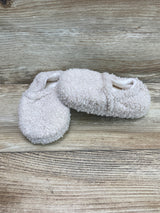 NWoT Little Kid Fuzzy Memory Foam Slip Resistant Slippers Beige Sz 8c