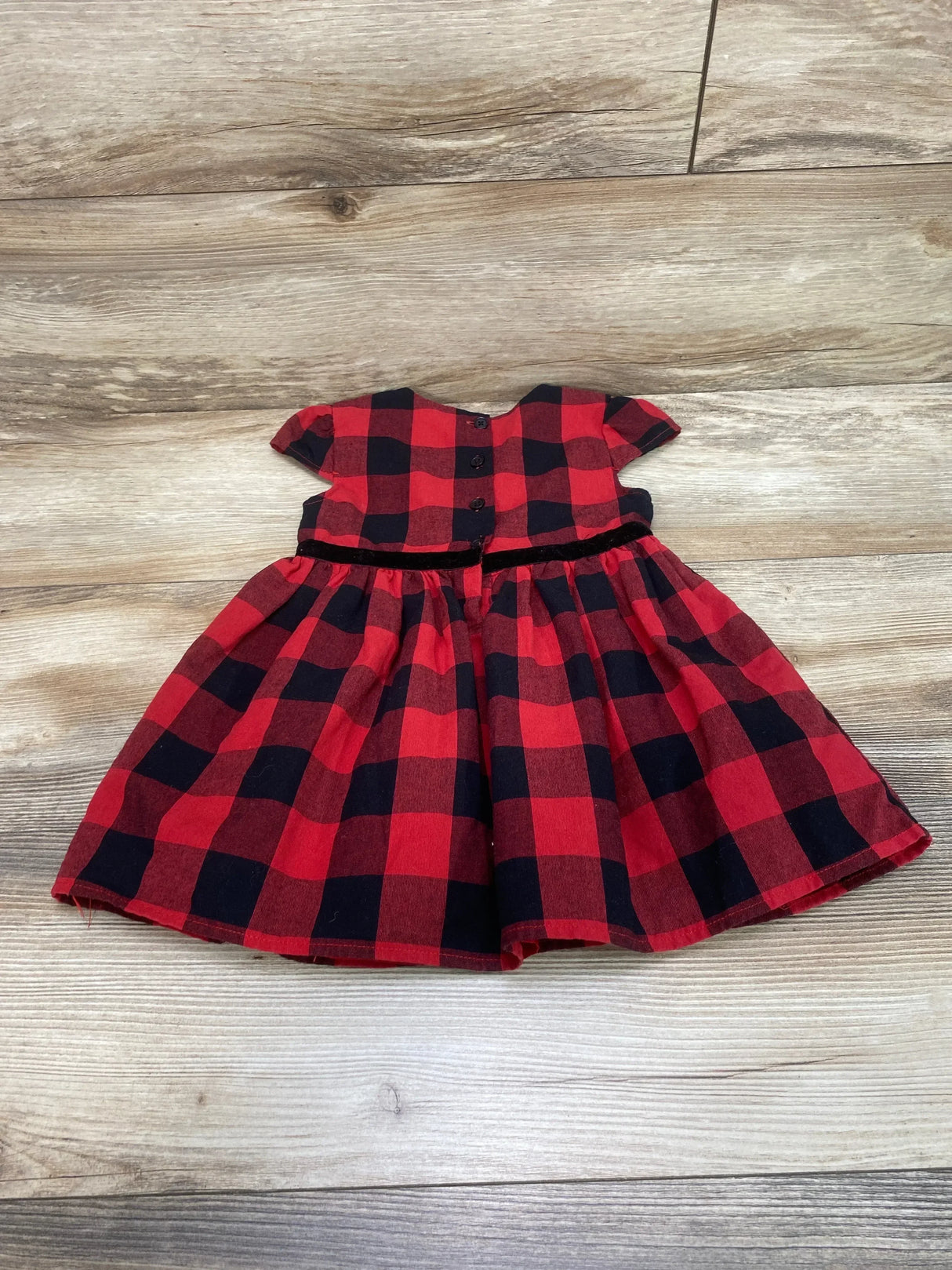 Forever Me Buffalo Check Cap Sleeve Dress Red sz 2T - Me n Mommy To Be