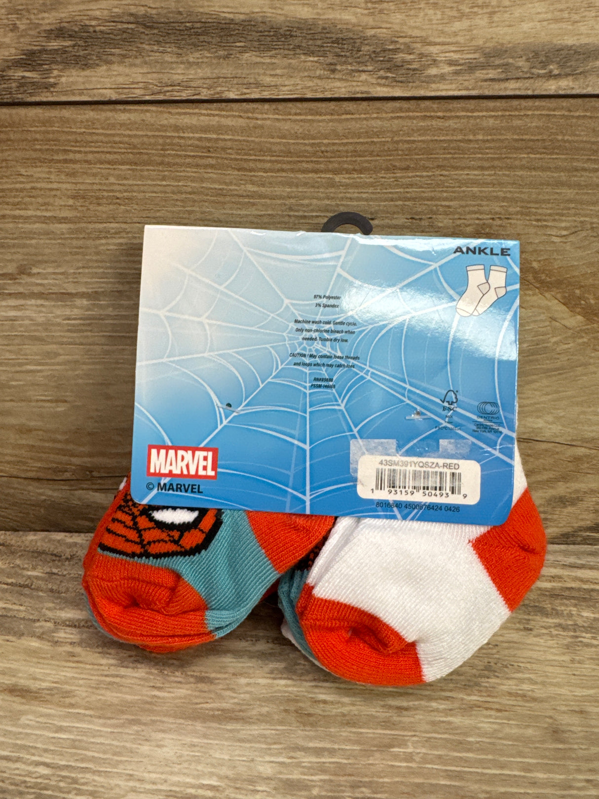NEW Marvel Spider-Man 10pk Ankle Socks sz 0-6m