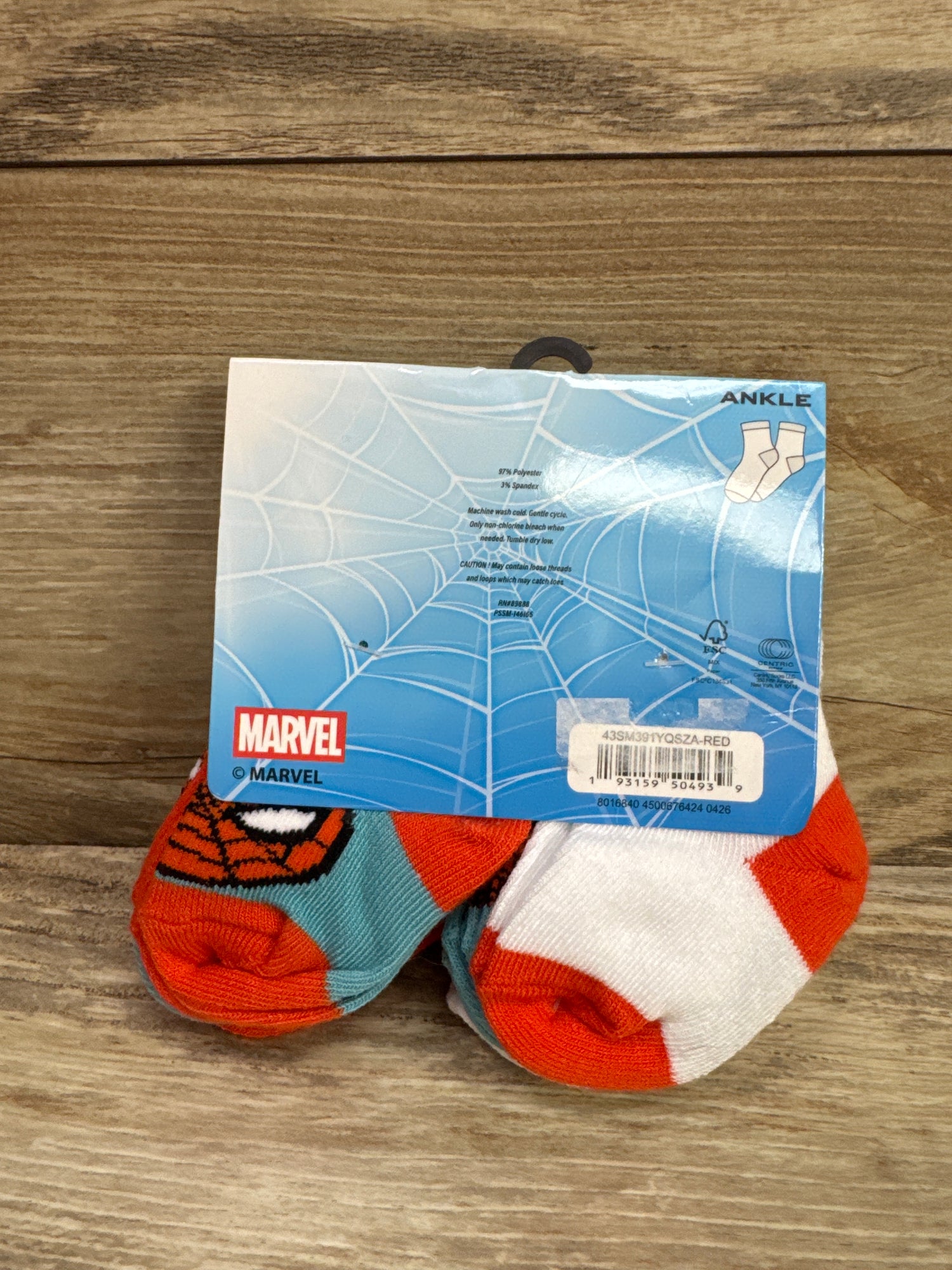 NEW Marvel Spider-Man 10pk Ankle Socks sz 0-6m