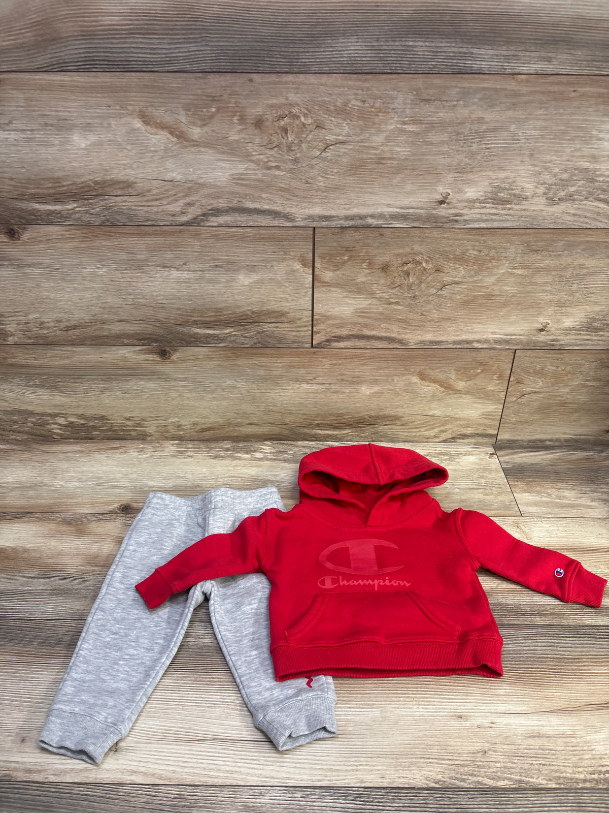 Champion 2pc Pullover Hoodie & Joggers Set Red sz 12m