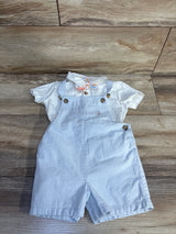 Tommy Bahama 3pc Polo Bodysuit, Striped Shortalls, & Bowtie Set White sz 18m