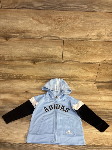Adidas Logo Full Zip Hoodie Blue sz 18m - Me n Mommy To Be