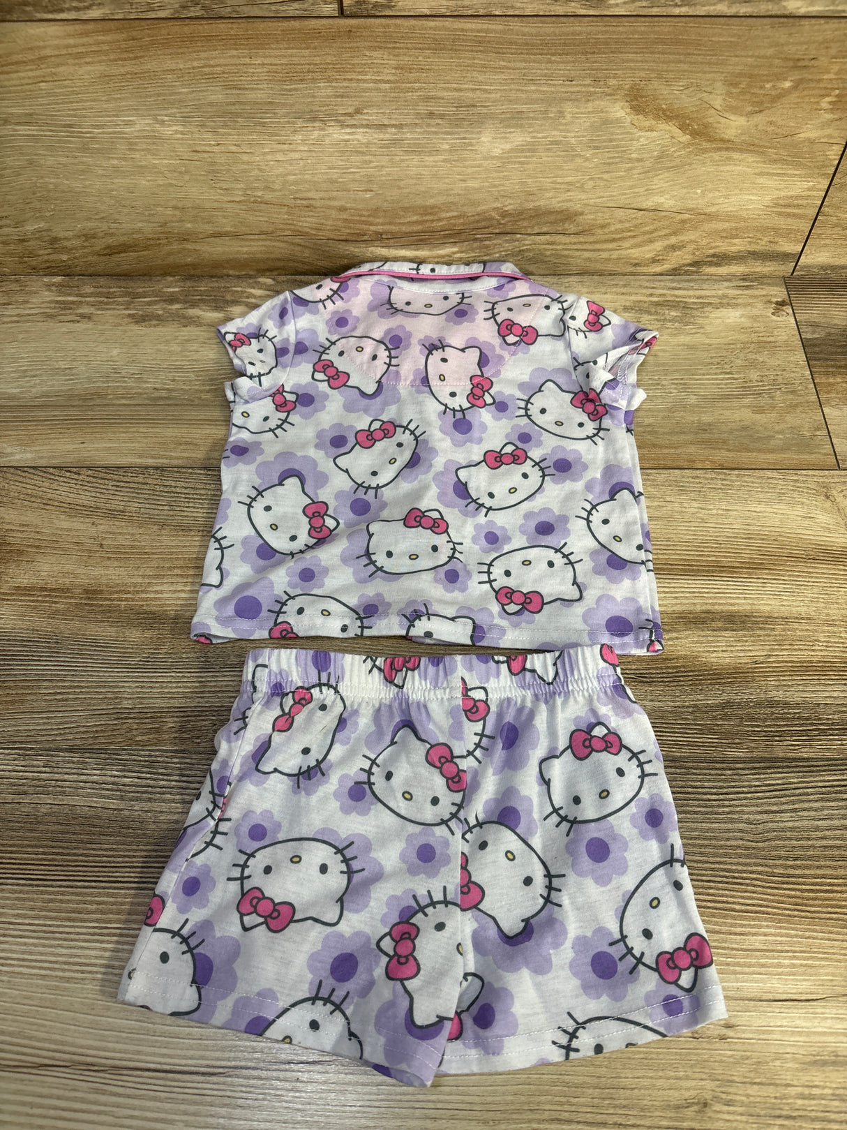 Hello Kitty 2pc Coat Style Pajama Set White sz 12m