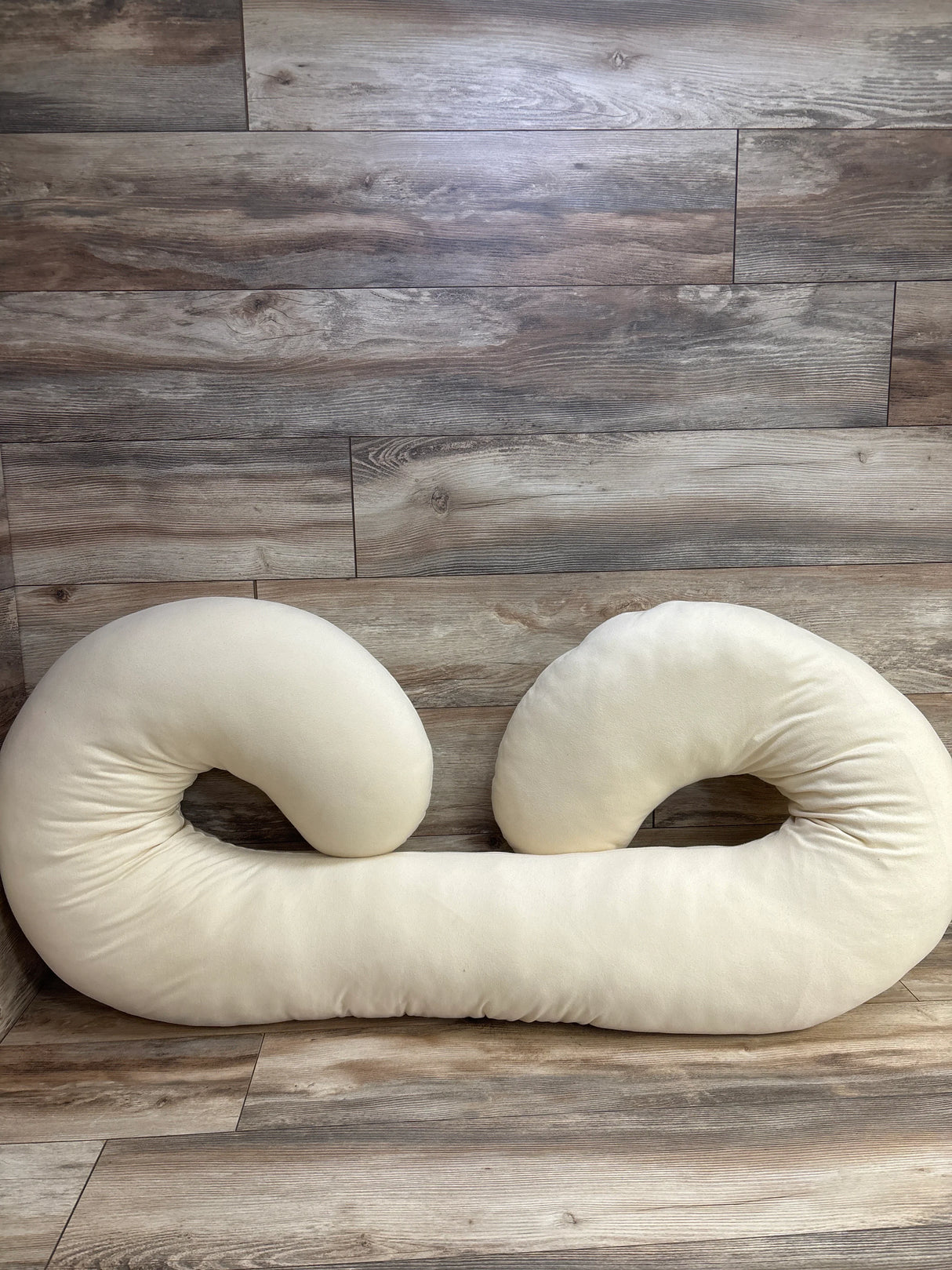 Pharmedoc C-Shaped Pregnancy Pillow, Beige