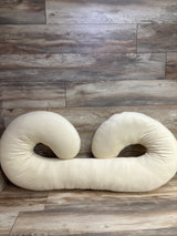 Pharmedoc C-Shaped Pregnancy Pillow, Beige