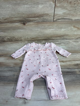 Huggies Textured Floral Butterfly Coverall Pink sz 6m