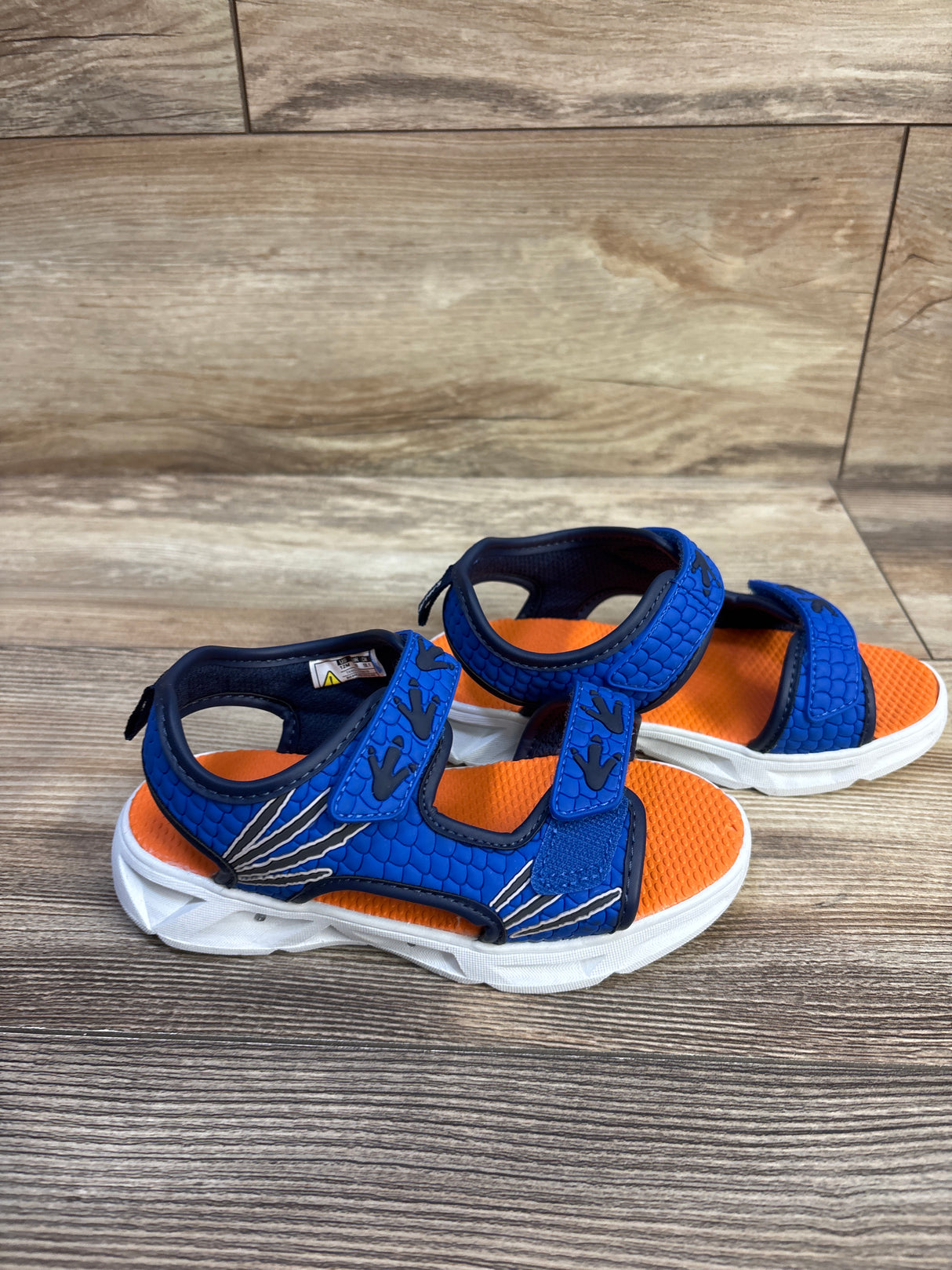 Carter's Light Up Double Strap Sandals Blue sz 12c
