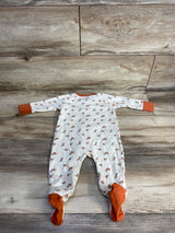 7 For All Mankind Apple Print Sleeper Cream sz 3-6m