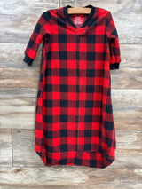 Carter's Buffalo Plaid Fleece Sleep Sack Red sz 3-6