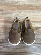 Robeez Lenny Loafer Crib Shoes Brown sz 3c