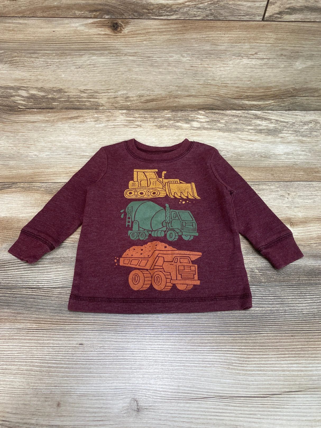 Jumping Beans Thermal Shirt Maroon sz 12m