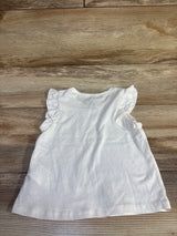 H&M Flutter Sleeve Tank Top White sz 2T