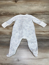 Baby Gap Bear Print Sleeper White sz 0-3m