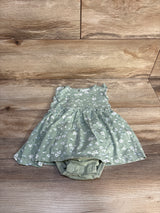 Just One You Floral Bodysuit Dress Green sz 12m