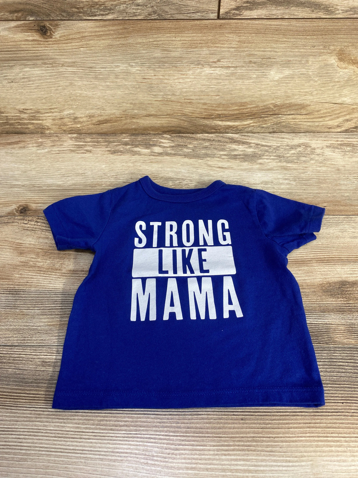 Children's Place Strong Like Mama Shirt Blue sz 12-18m - Me n Mommy To Be