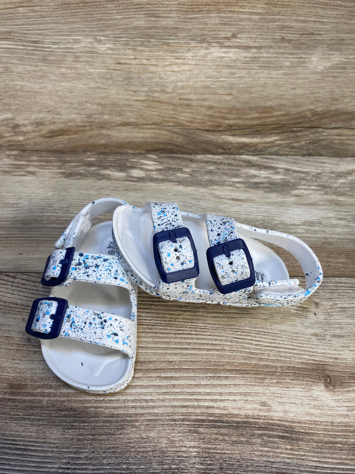 First Steps Double Buckle Sandals White sz 4c