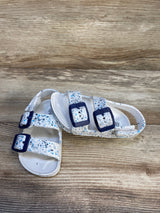 First Steps Double Buckle Sandals White sz 4c