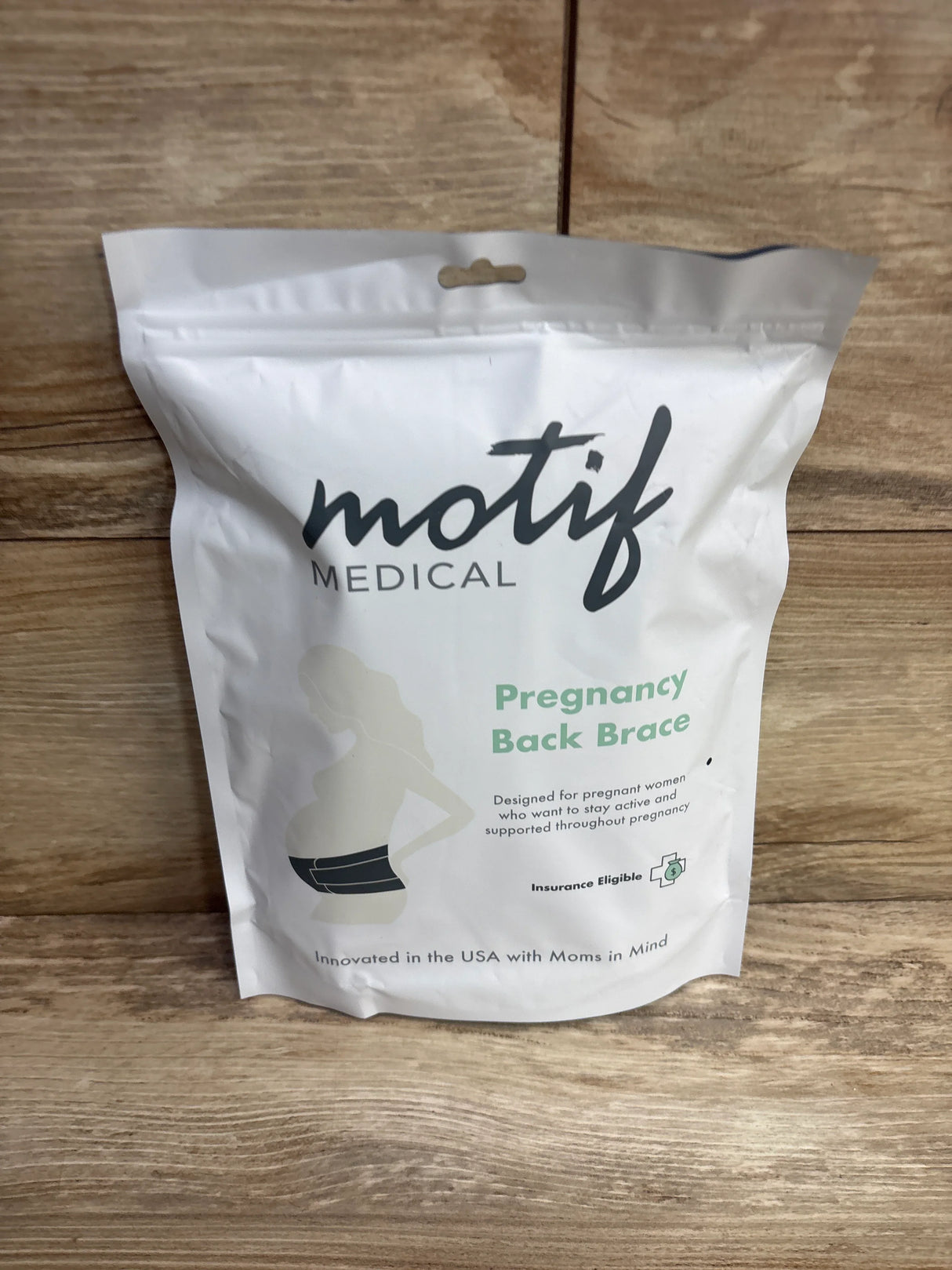 NEW Motif Pregnancy Back Brace White sz Large