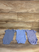 Carter's 3pk Bodysuit Set Blue sz 3m