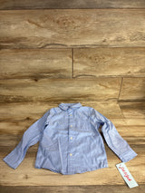 NEW Cat & Jack Button Up Shirt Blue sz 12m