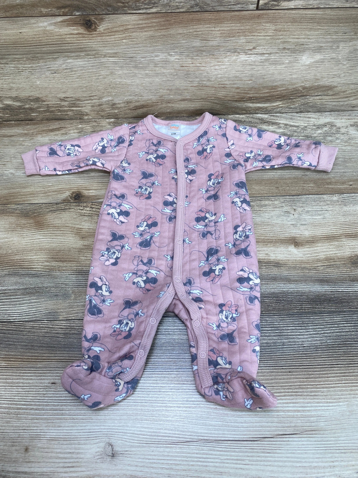 Disney Baby Minnie Mouse Sleeper Pink sz 0-3m