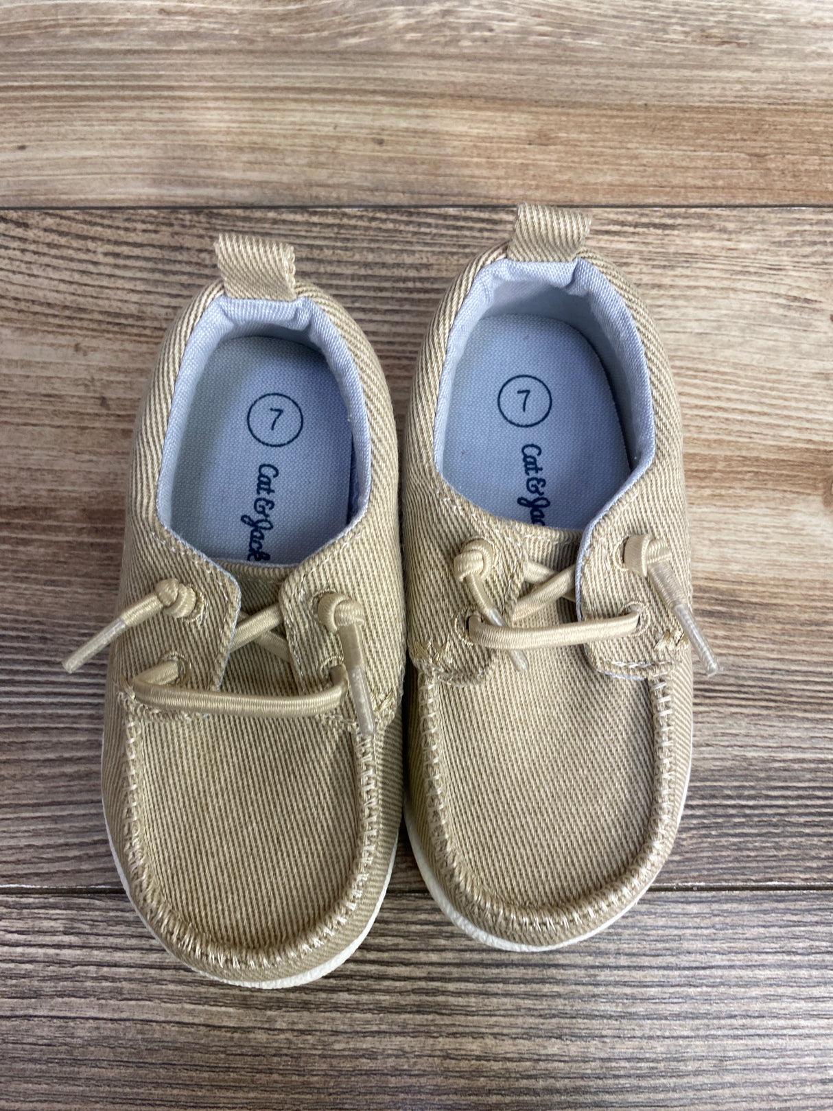 Cat & Jack Bobby Pull-On Sneakers Beige sz 7c