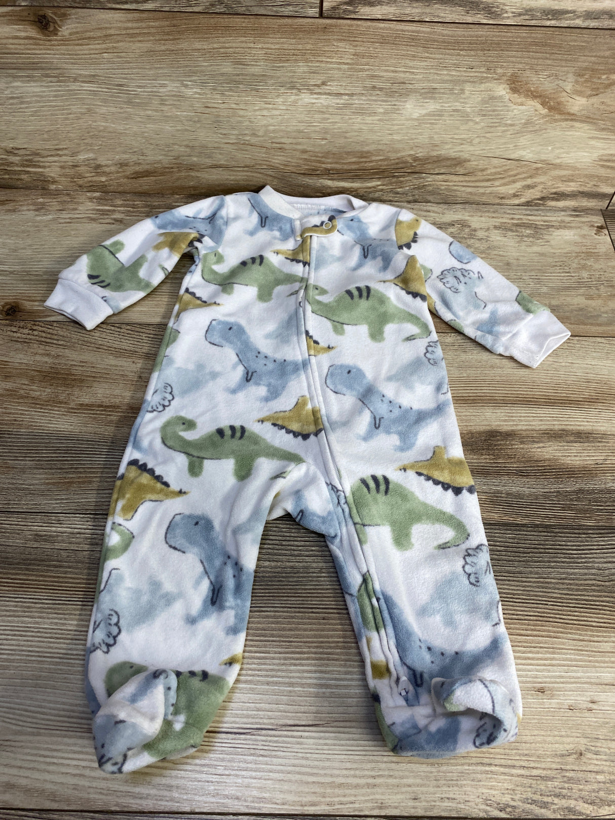 Carter's Dinosaur Blanket Sleeper White sz 6m