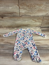 Carter's Floral Sleeper Ivory sz 3m